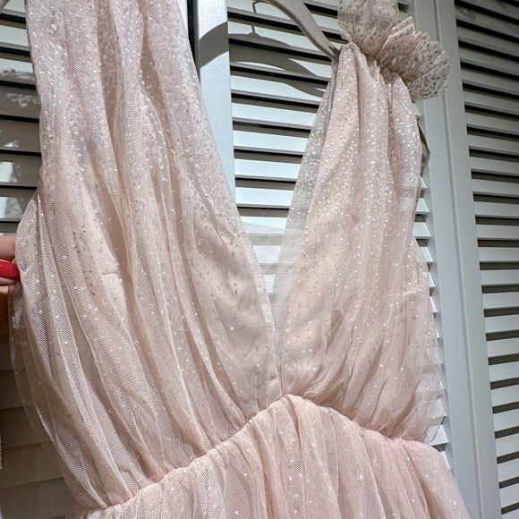 Pink layered tulle dress - Picture 2 of 5